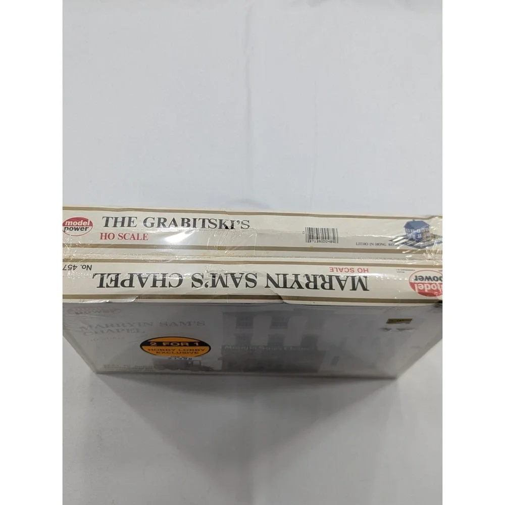 2) Pack Model Power HO‎ Marryin Sam's Chapel No. 457 The Grabitskis No. 485 New